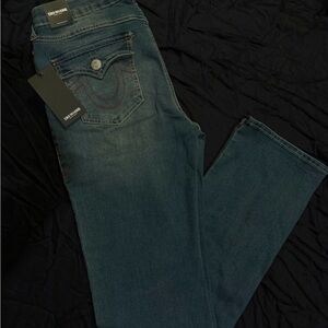 True Religion Women's Dark Blue Skinny Jeans